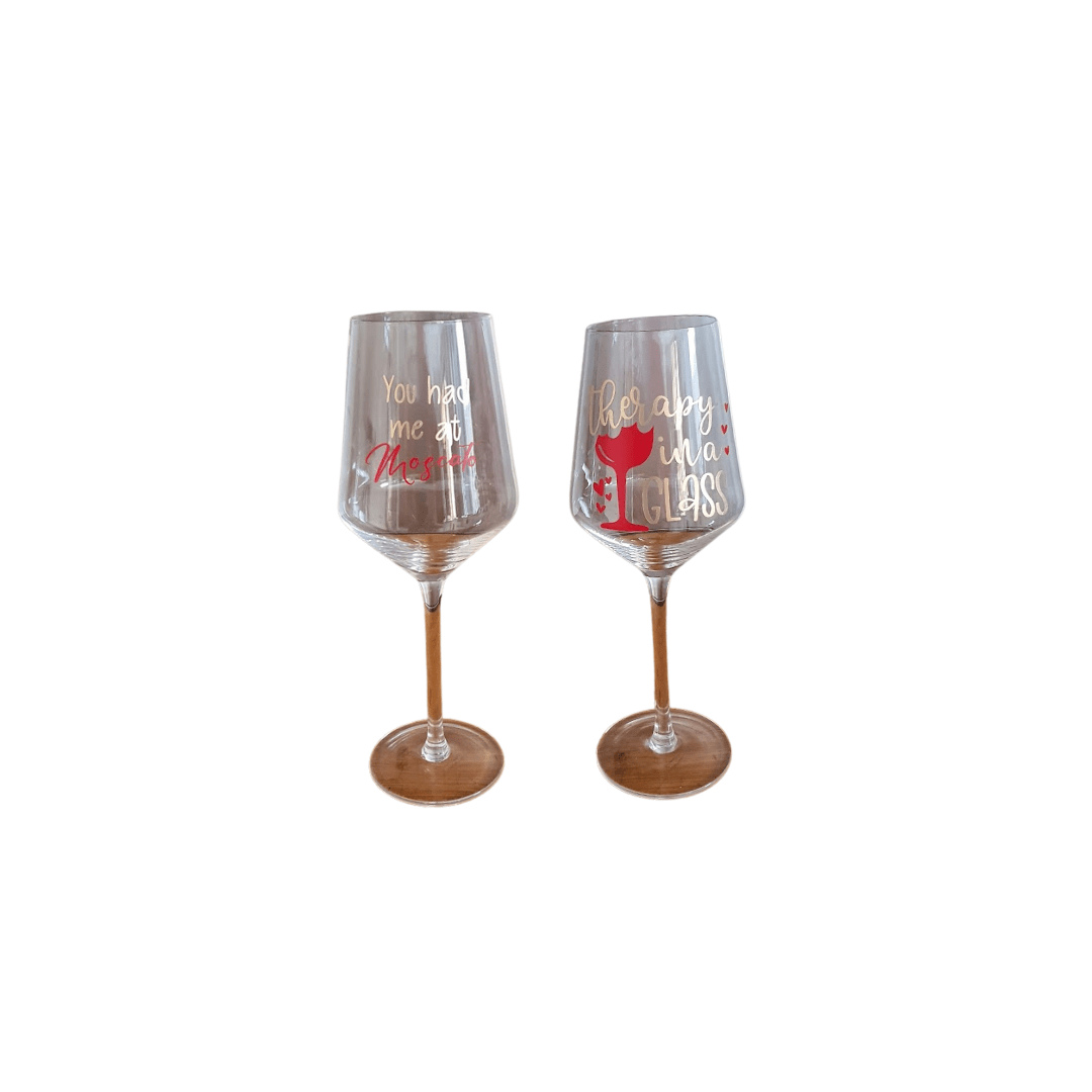 Give a gift that has meaning and personalise it. It is unique and special! 
Using quotes such as, "You had me at Moscato", "I can always find time to wine down"