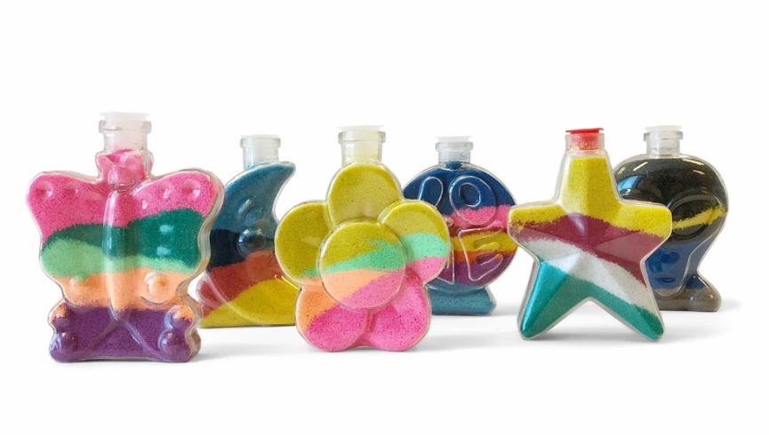 A beautiful gift to make, contact us to find out more. You can choose which bottle you would like to fill. Eg/ Alien, Heart, Flower and normal bottle.